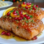 Pomegranate and Orange Glazed Salmon
