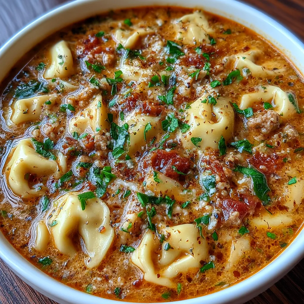 Sausage and Tortellini Soup