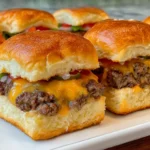 Cheeseburger Sliders with Hawaiian Rolls