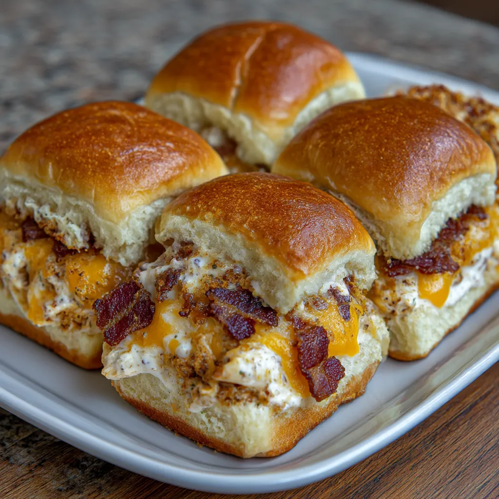 Chicken Bacon Ranch Sliders