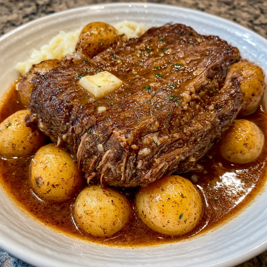 Cozy Garlic Parmesan Crockpot Chicken and Potatoes