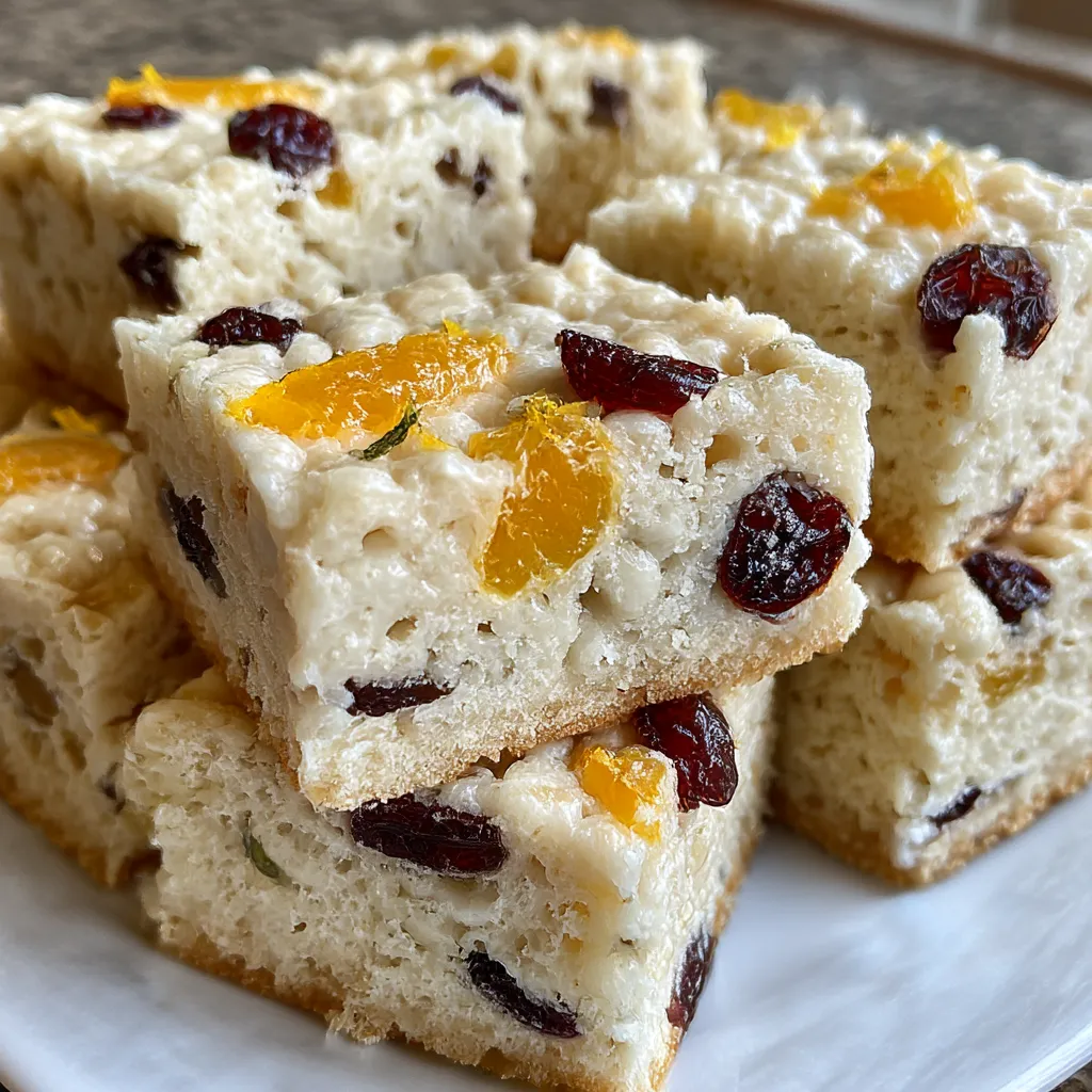 Cranberry Orange Rice Krispie Treats
