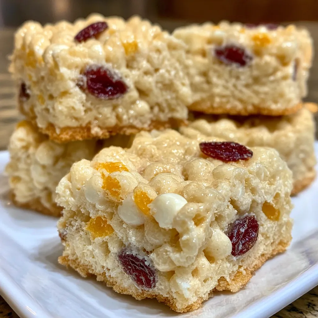 Cranberry Orange Rice Krispie Treats