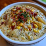 Creamy Vegan Corn Chowder with Potatoes and Thyme
