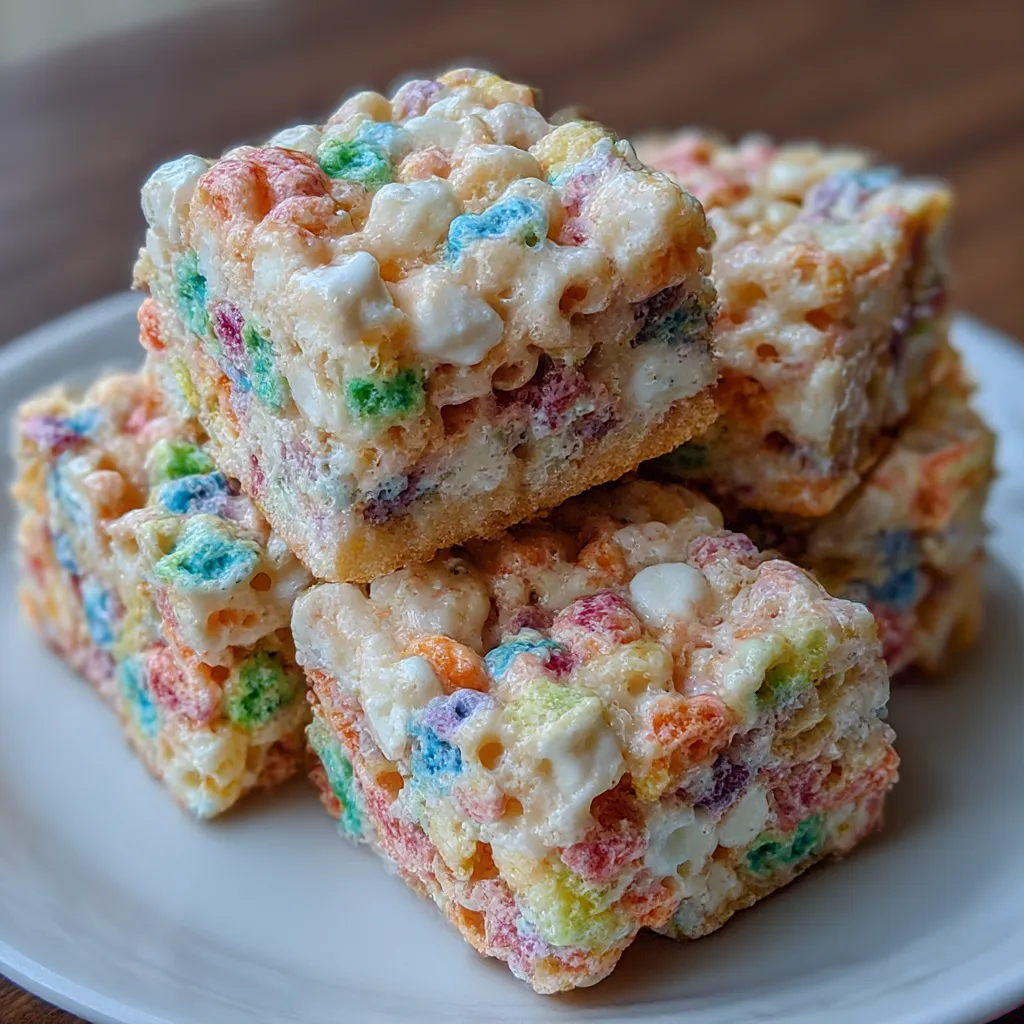 Fruity Pebbles Rice Krispie Treats