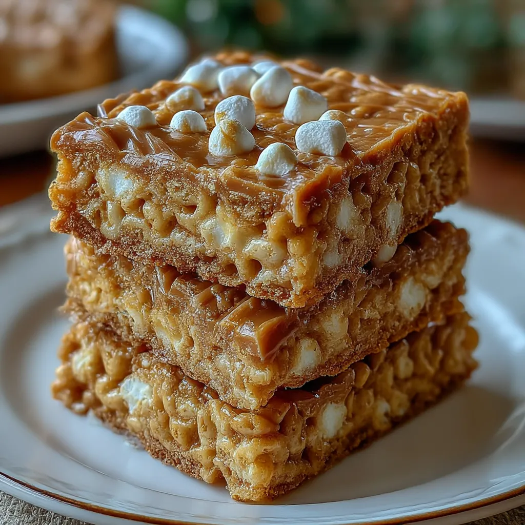 Gingerbread Rice Krispie Treats