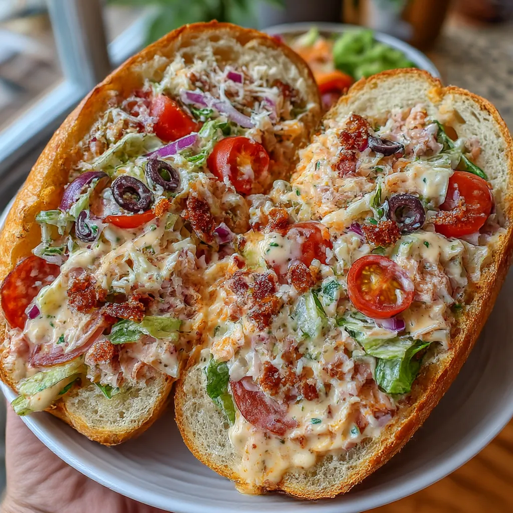 Italian Grinder Salad Sandwich