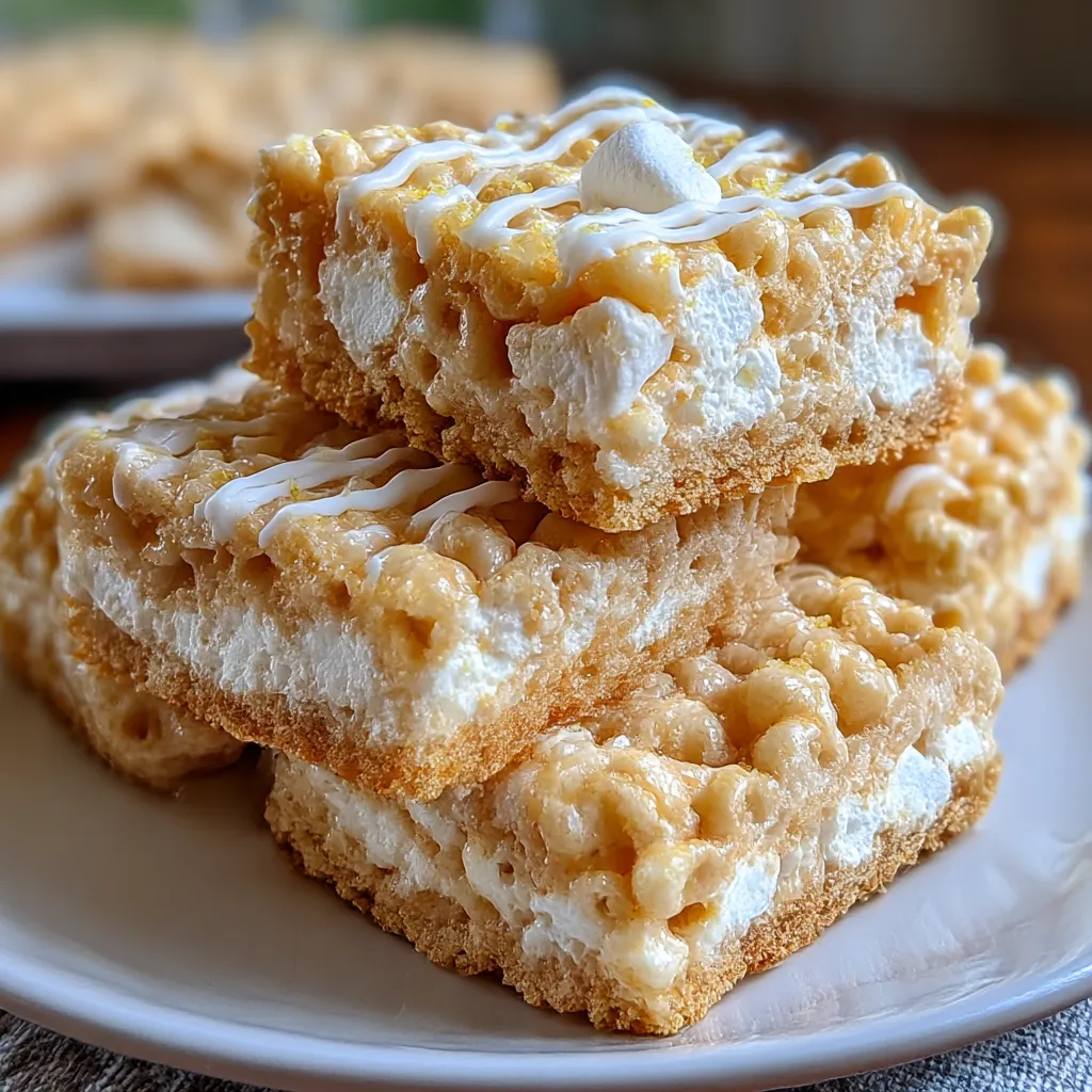 Lemon Rice Krispy Treats