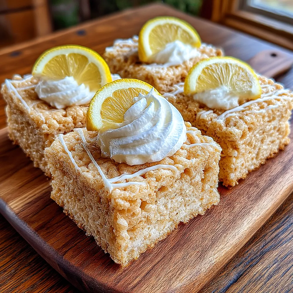 Lemon Rice Krispy Treats