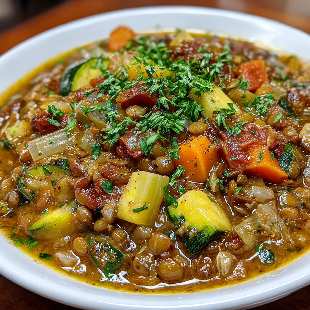 Lentil Minestrone Soup