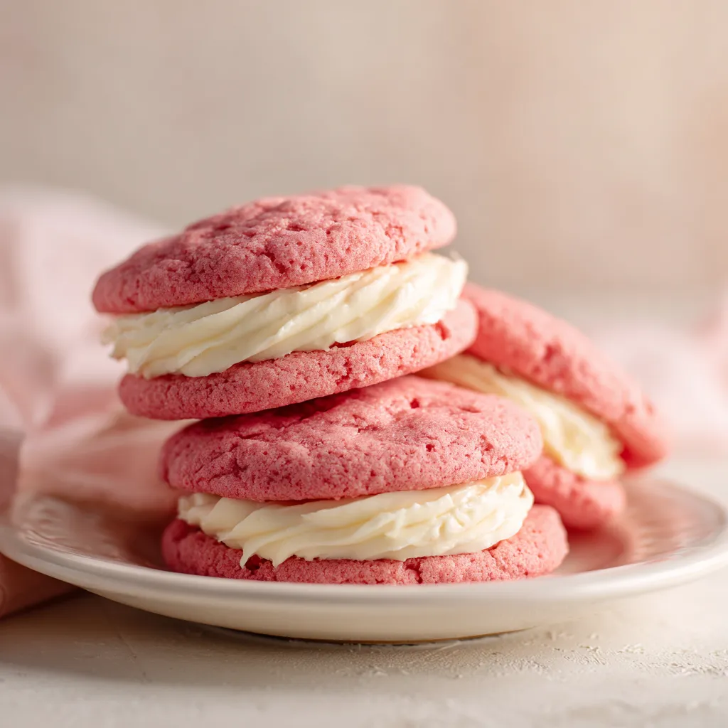 Pink Velvet Cookies