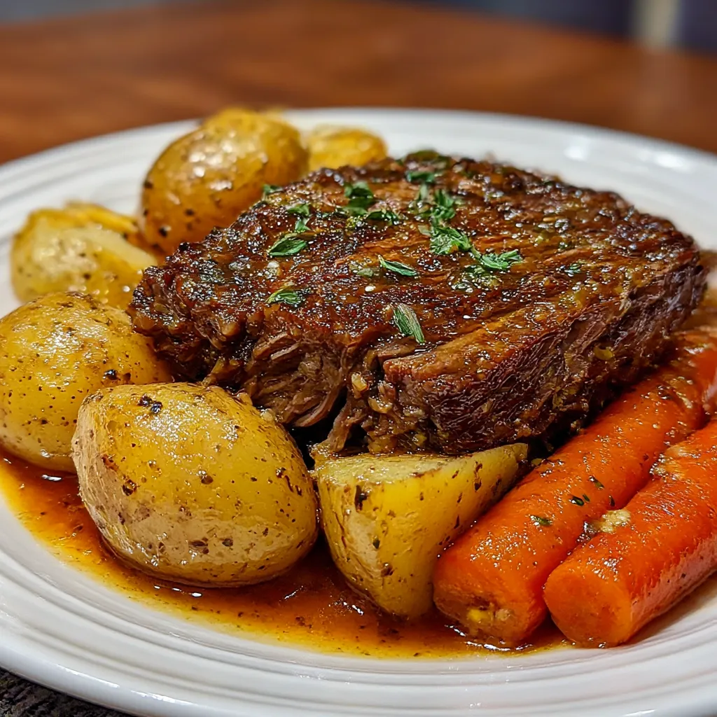 Savory Crock Pot French Onion Pot Roast for Cozy Dinners
