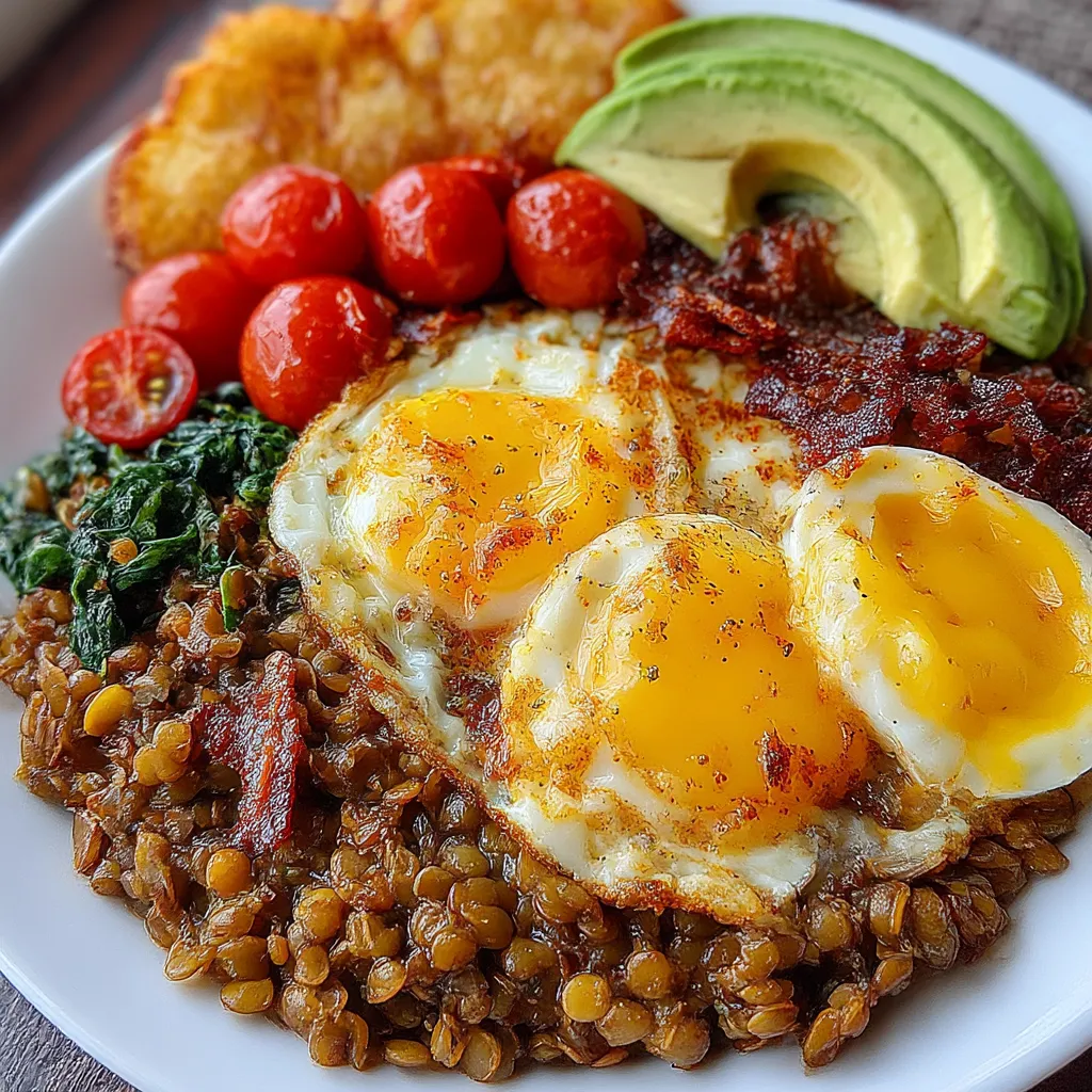 Savory Lentil Breakfast Bowl