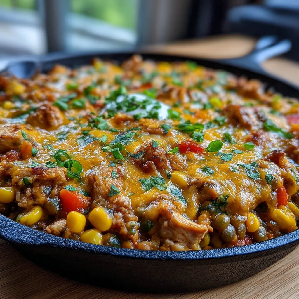 Tex Mex Chicken and Lentil Casserole