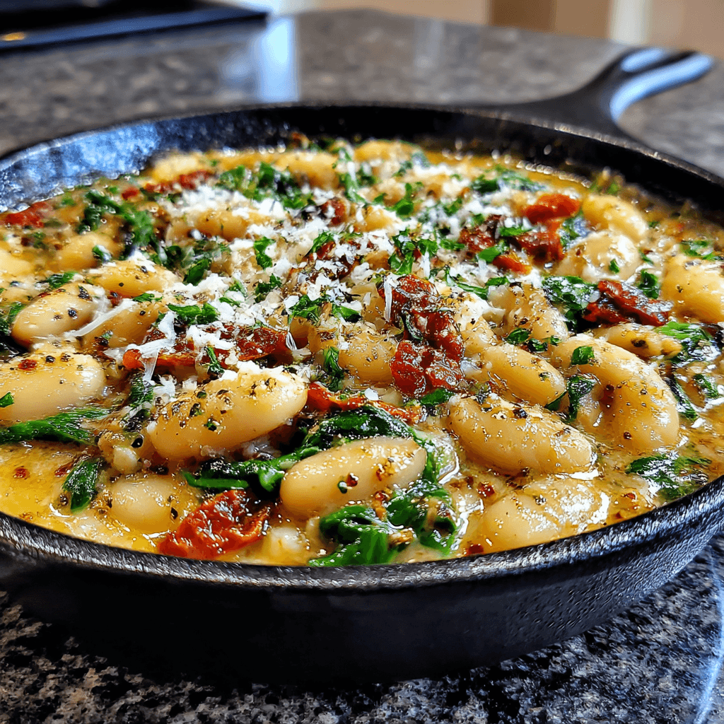 Marry Me White Bean and Spinach Skillet
