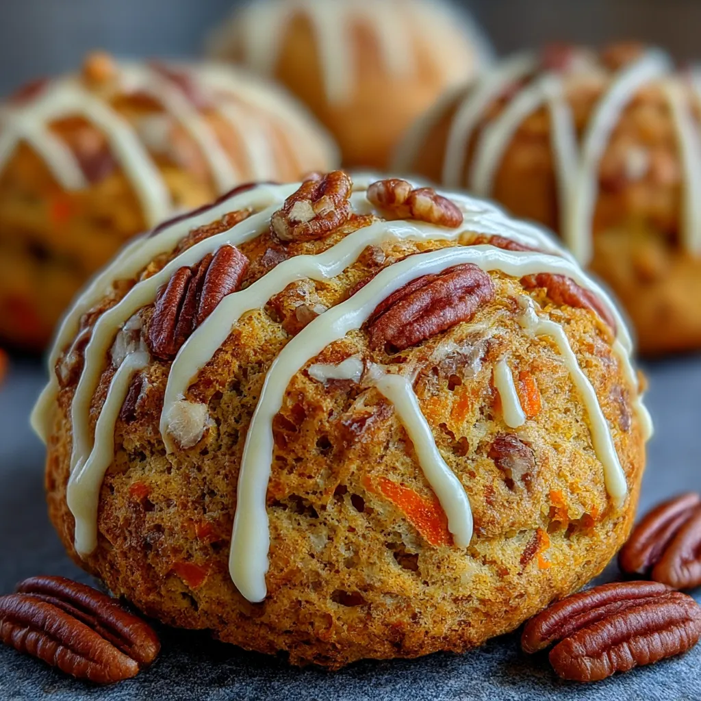 Carrot Cake Scones with Maple Cream Cheese Glaze