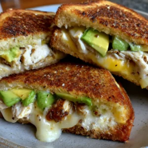 Chicken Avocado Melt Sandwich