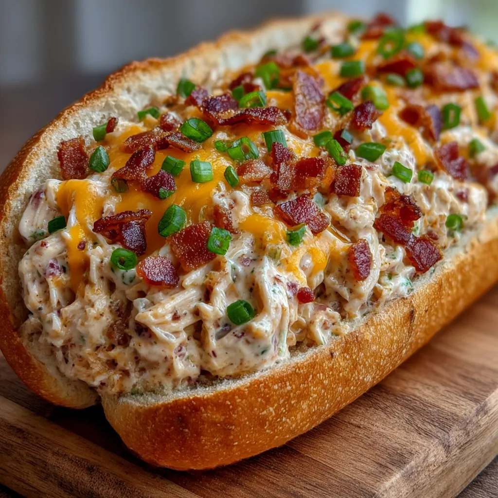 Chopped Chicken Ranch Sandwich