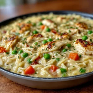 Classic Chicken Pot Pie Orzo