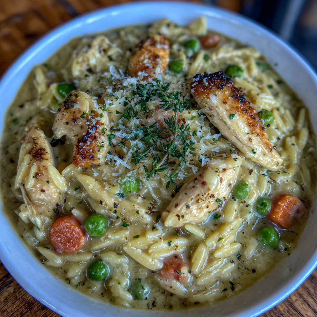 Classic Chicken Pot Pie Orzo