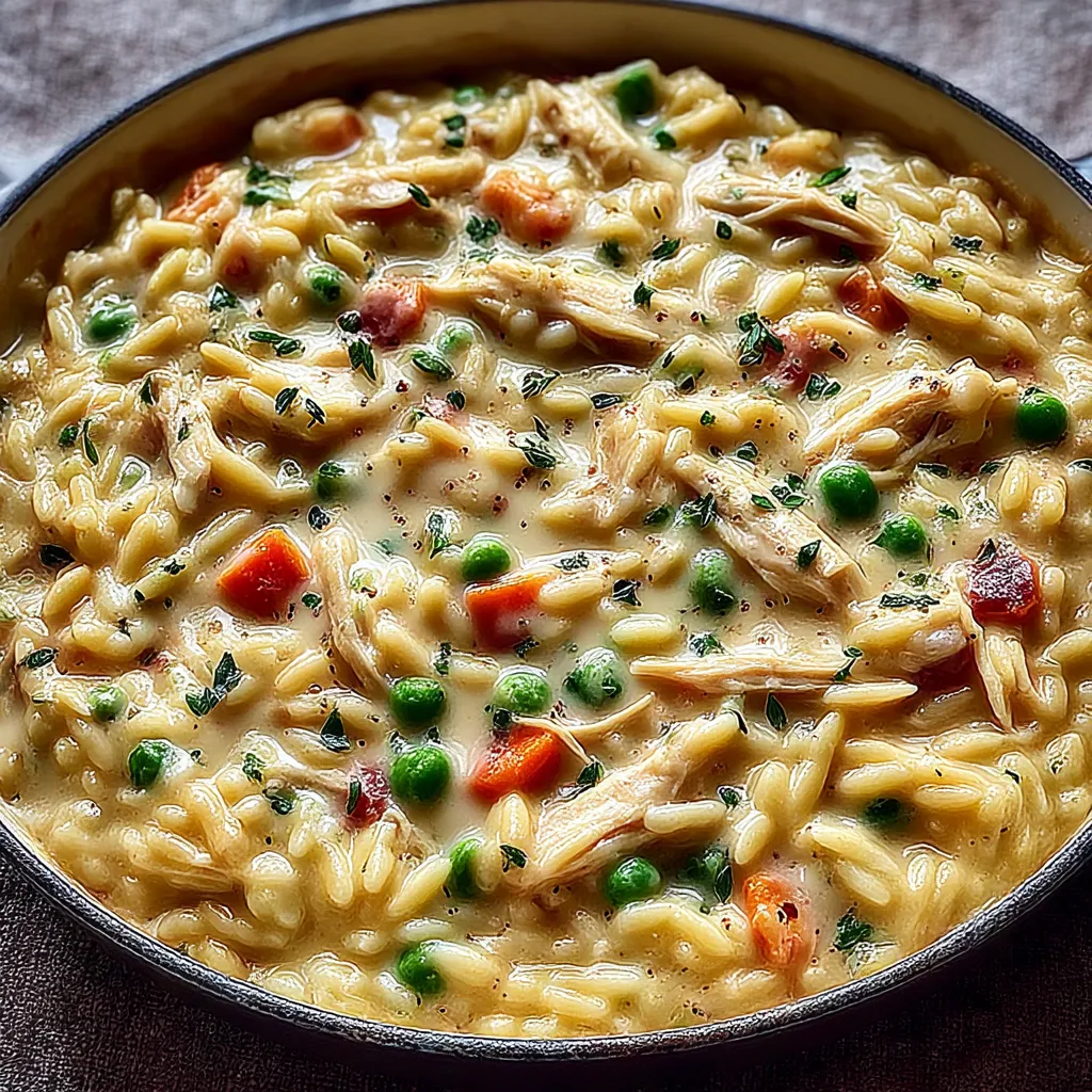 Classic Chicken Pot Pie Orzo
