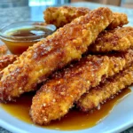 Crispy Air Fryer Honey Butter Garlic Chicken Tenders