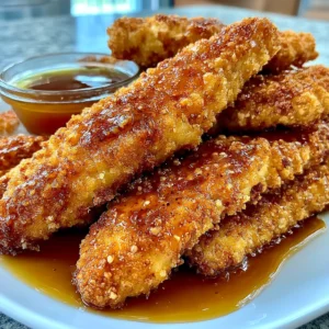 Crispy Air Fryer Honey Butter Garlic Chicken Tenders