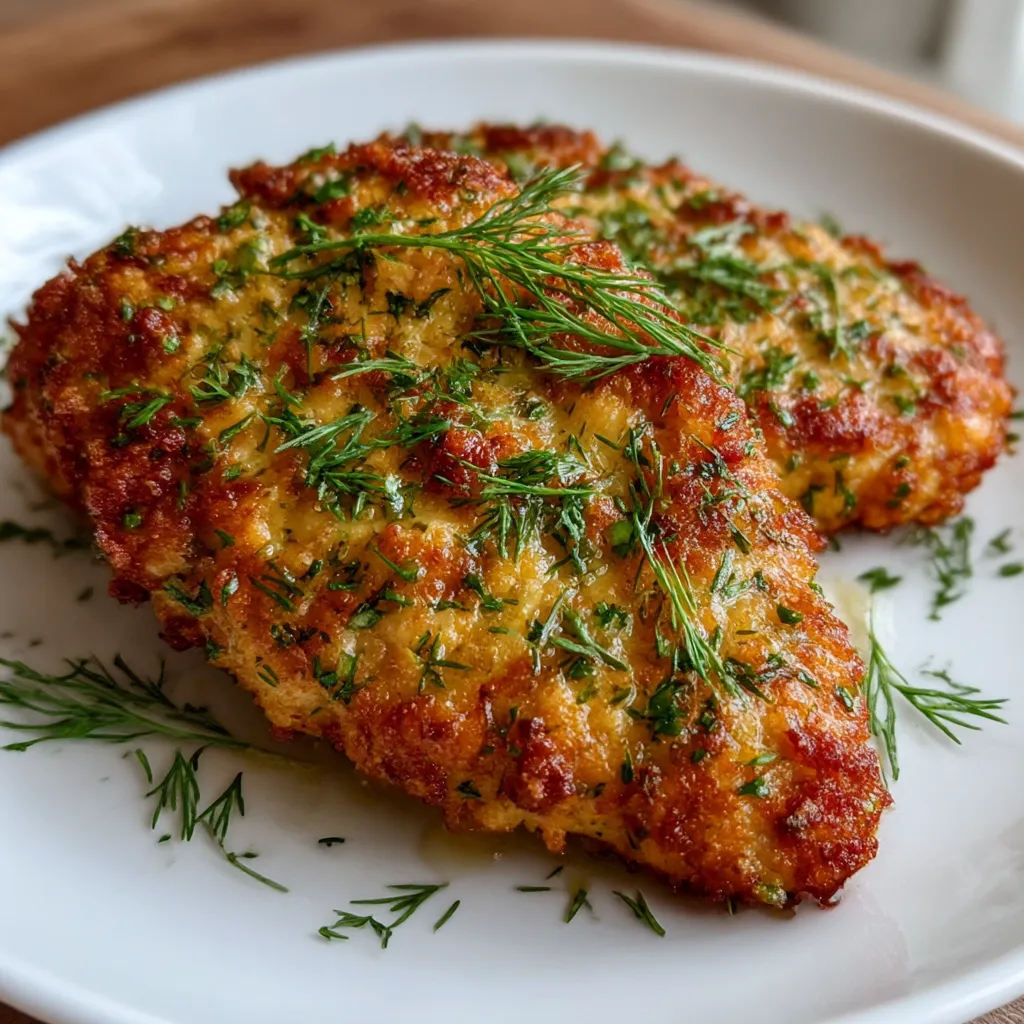 Crispy Dill Pickle Parmesan Chicken