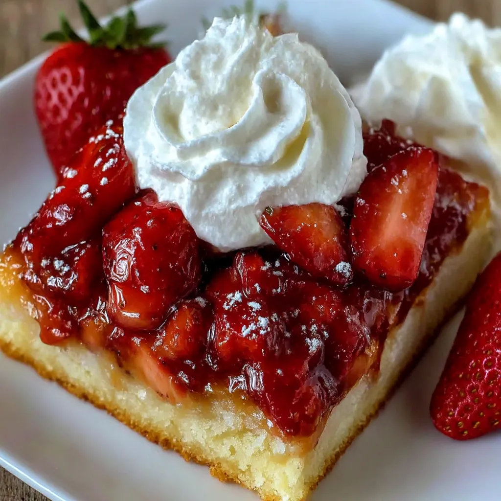 Easy Strawberry Shortcake Bars