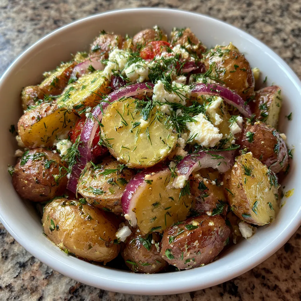 Homemade Greek Potato Salad
