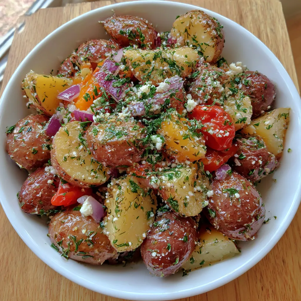 Homemade Greek Potato Salad