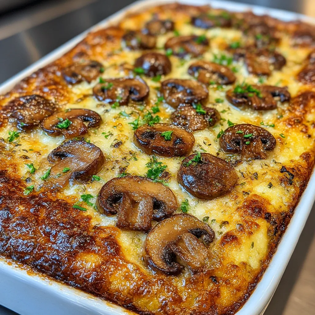 Mushroom Polenta Casserole