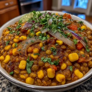 One Pot Vegetarian Mexican Lentils