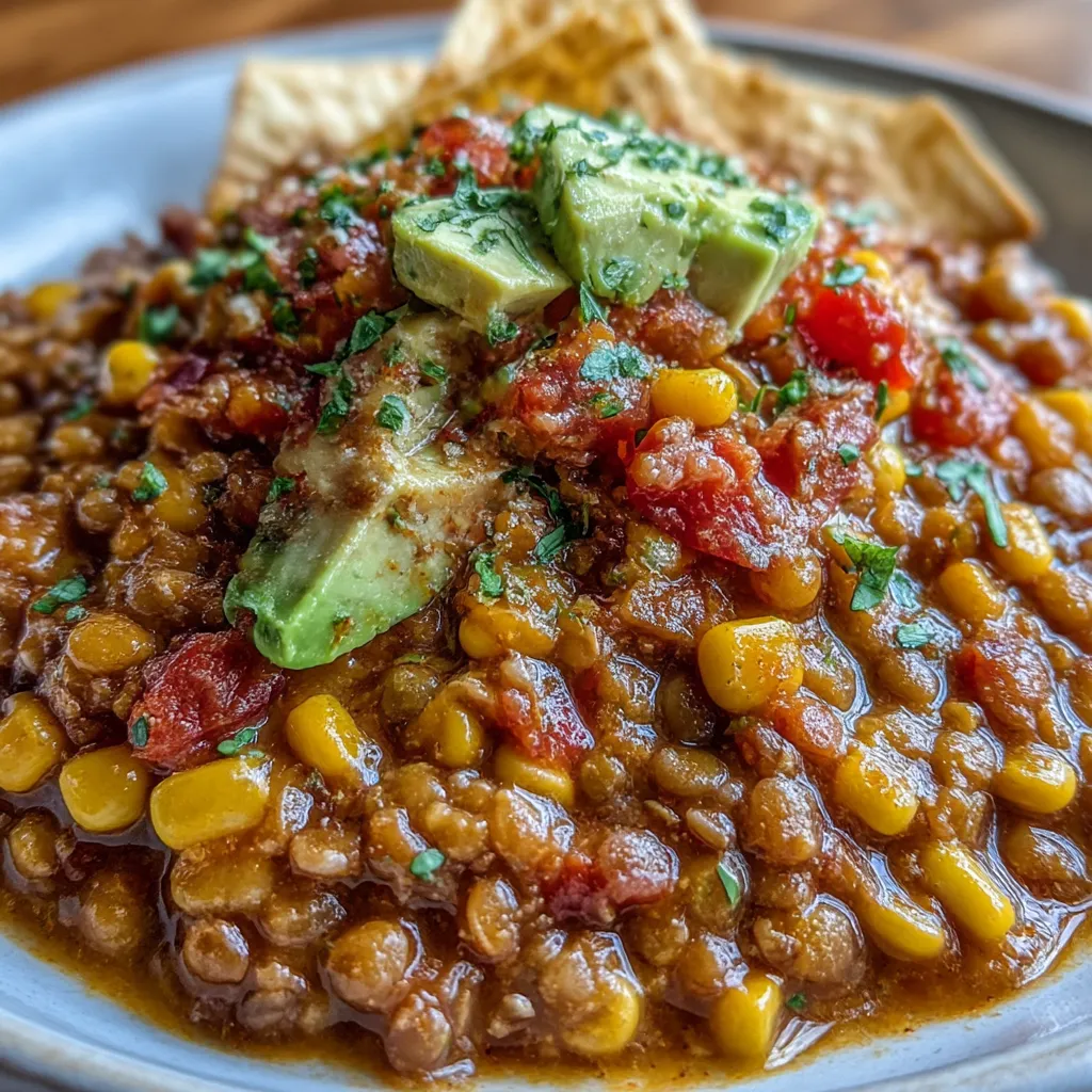 One Pot Vegetarian Mexican Lentils