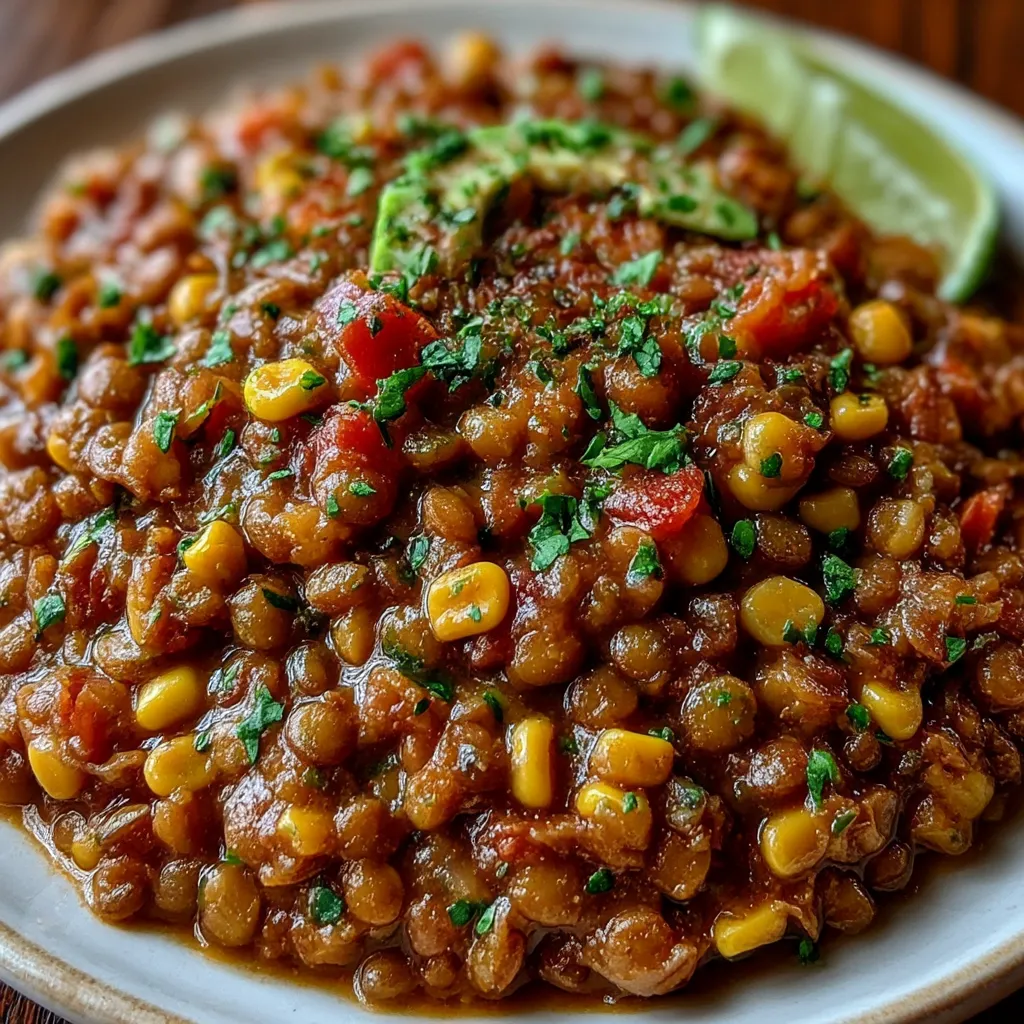 One Pot Vegetarian Mexican Lentils