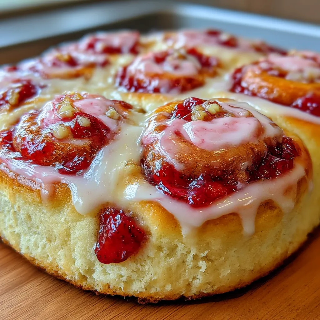 Strawberry Cinnamon Rolls