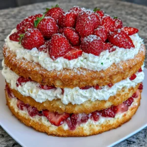 Strawberry Shortcake Cake
