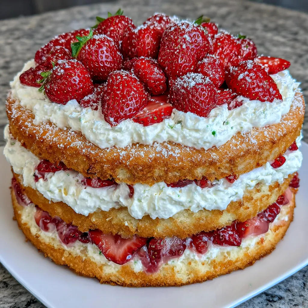Strawberry Shortcake Cake