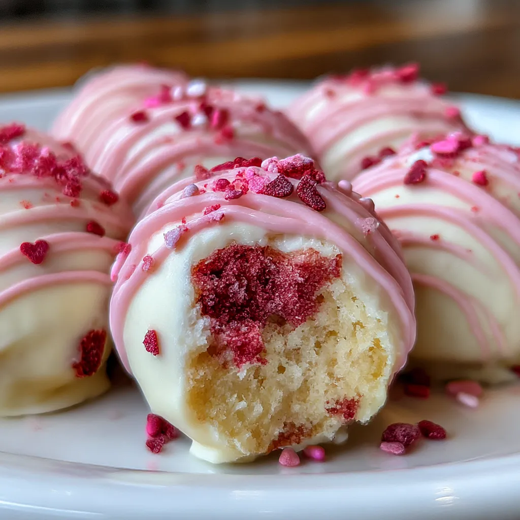 Strawberry Shortcake Truffles