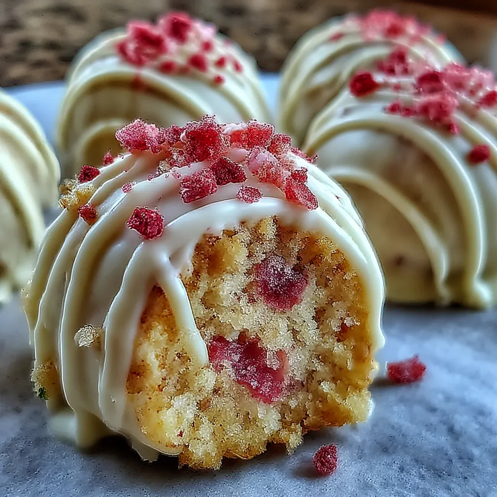 Strawberry Shortcake Truffles