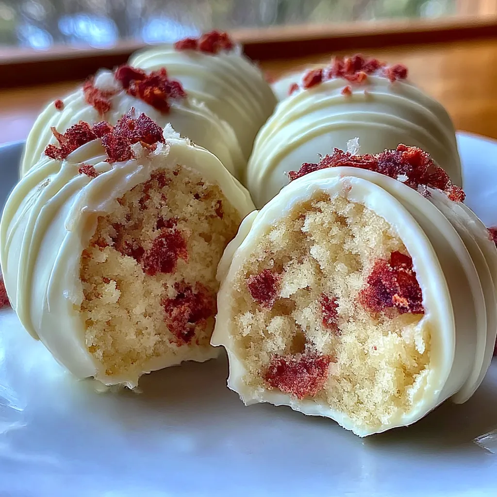 Strawberry Shortcake Truffles
