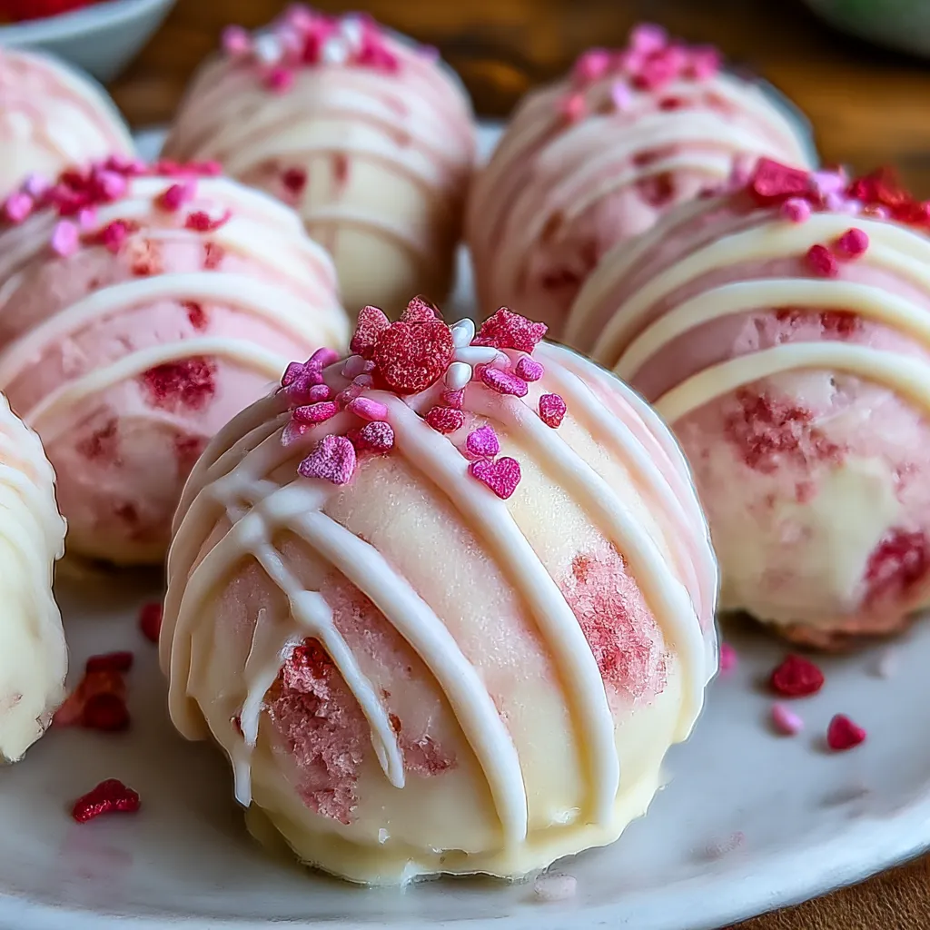 Strawberry Shortcake Truffles