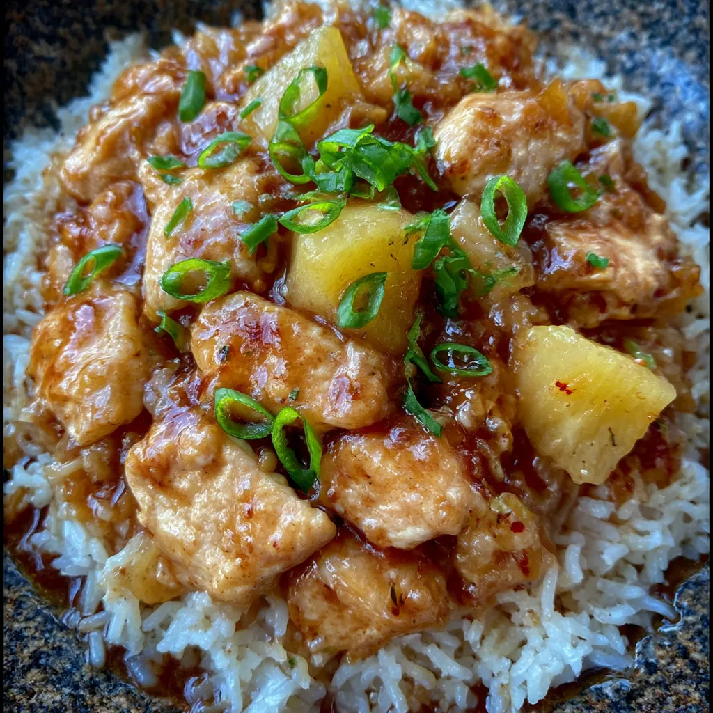 Sweet and Savory Pineapple Chicken and Rice