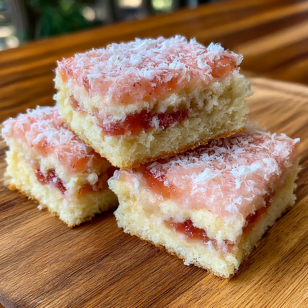 Australian Pink Jelly Coconut Cakes