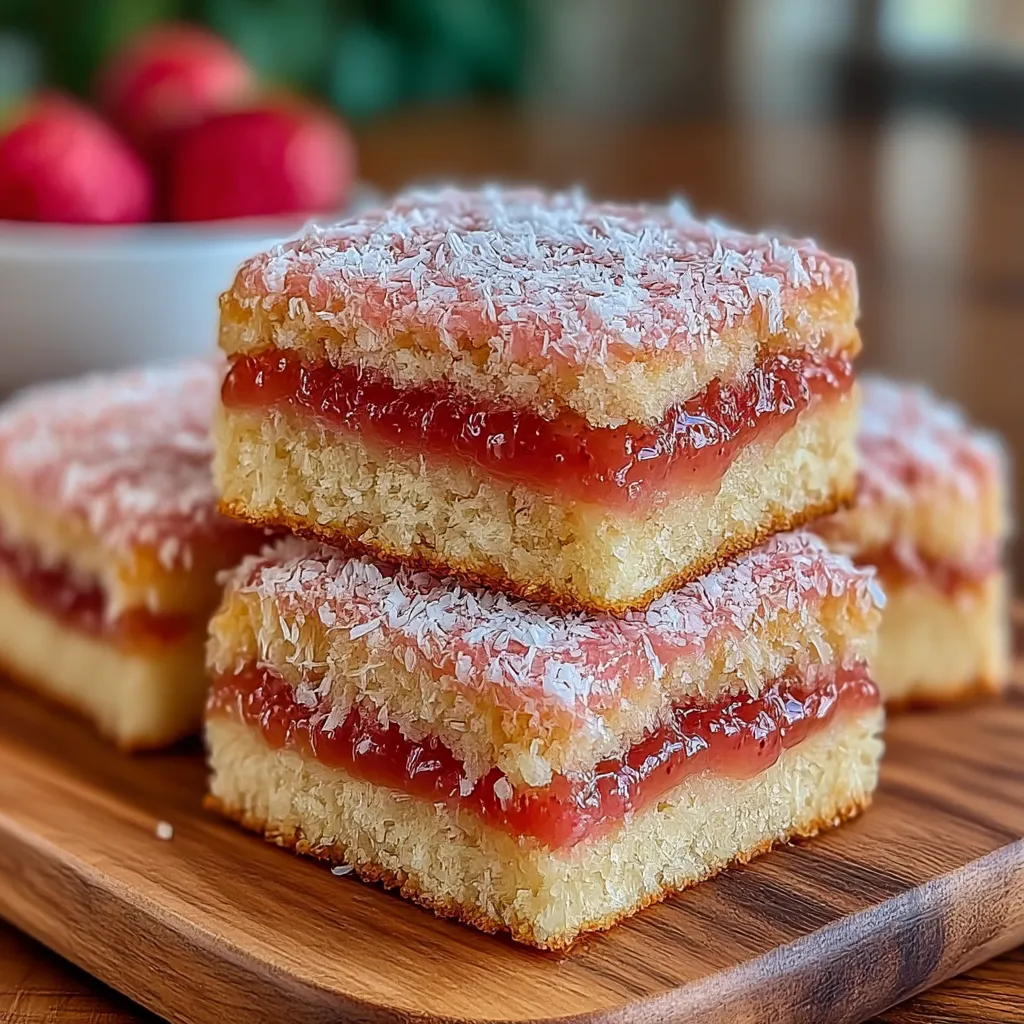 Australian Pink Jelly Coconut Cakes