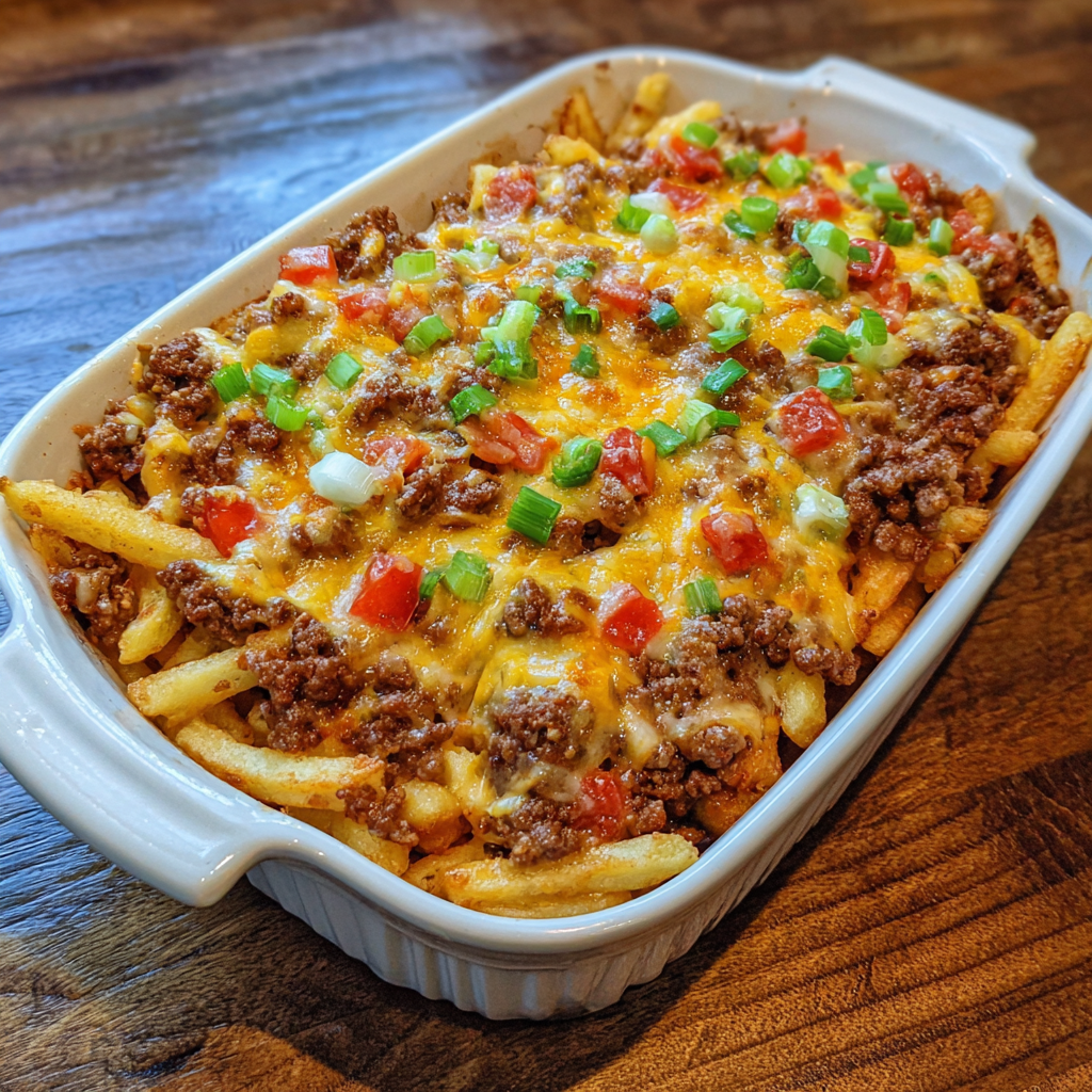 Cheeseburger French Fry Casserole