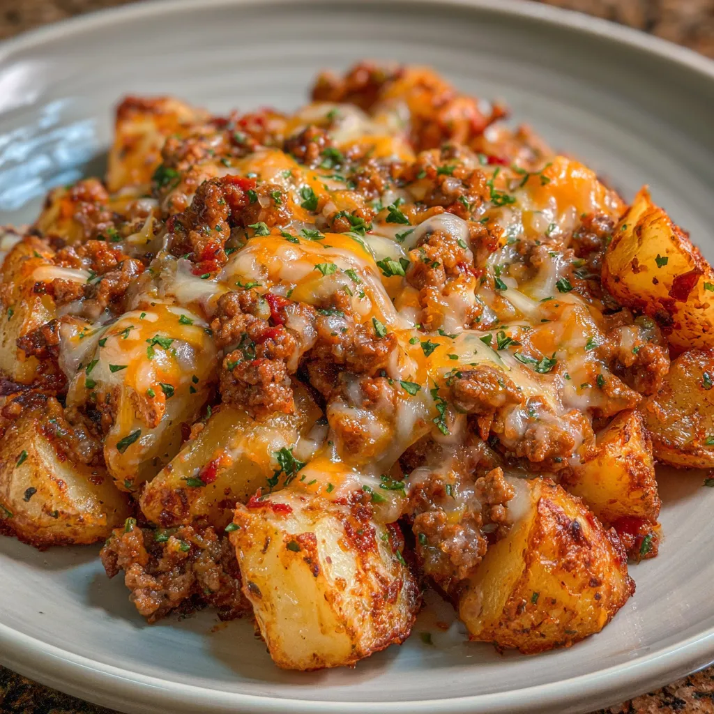 Cheesy Taco Potatoes