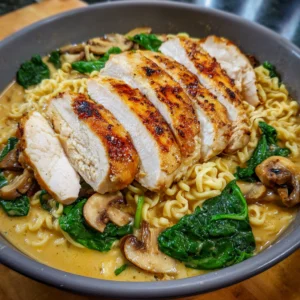 Creamy Garlic Chicken Ramen