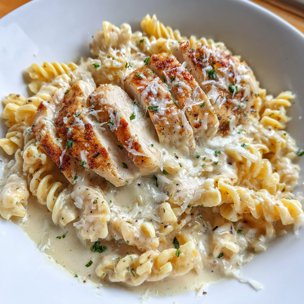 Creamy Garlic Parmesan Chicken Pasta