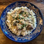 Creamy Smothered Beef and Rice